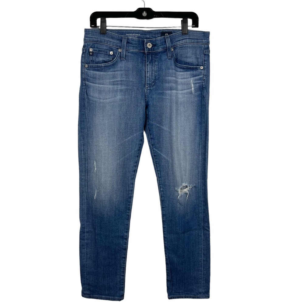 AG Adriano Goldschmied The Nolan Ankle Jeans Size 28 Blue Relaxed Slim